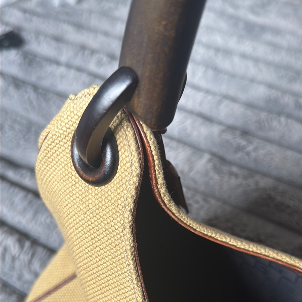 Gucci Yellow Canvas Top Handle handbag - Picture 11 of 12